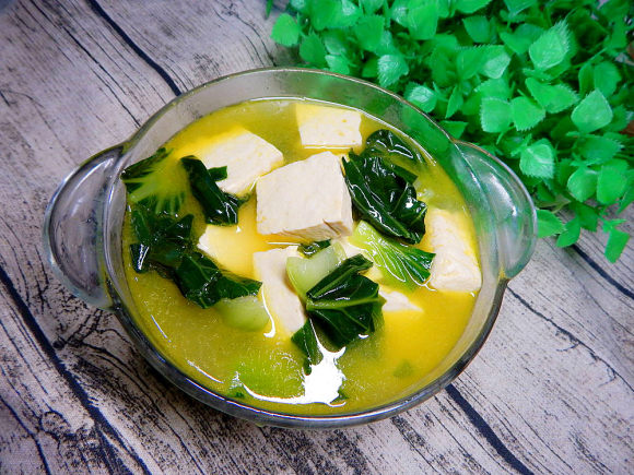 青菜豆腐湯