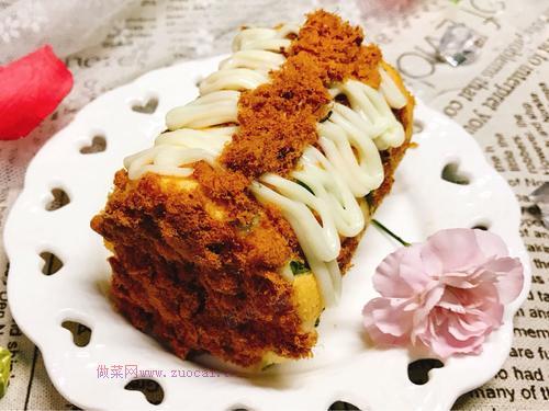 香蔥肉松蛋糕卷的做法