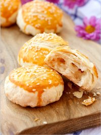 奶香椰蓉老婆餅的做法步驟17