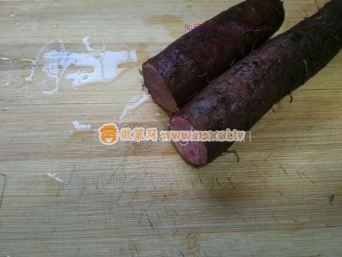 藍(lán)莓汁紫山藥的做法