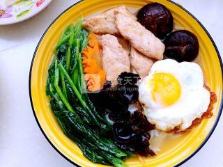 菠菜香菇雞湯米粉的做法步驟:24