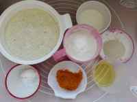 南瓜烤發(fā)糕的做法步驟1