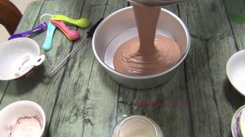 巧克力戚風(fēng)蛋糕8寸的做法