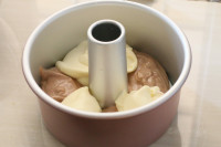 雙色燙面戚風(fēng)蛋糕的做法步驟16