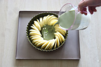 圣誕風(fēng)抹茶椰蓉蘋果派的做法步驟14