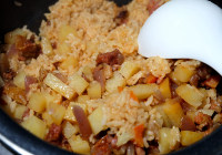 香腸土豆?fàn)F飯的做法步驟10