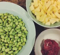 青豆?fàn)Z土豆的做法步驟3