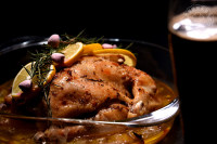 香蒜黃油烤雞|圣誕菜的做法步驟11