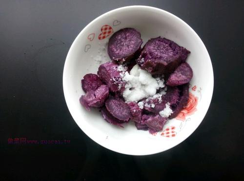 紫薯發(fā)糕的做法