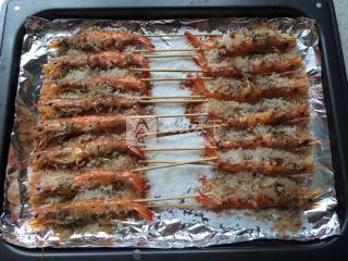 #ACA烘焙明星大賽#海鹽烤大蝦的做法步驟:7