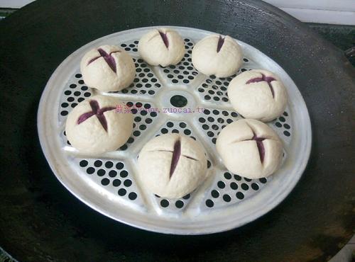 紫薯開(kāi)花饅頭的做法