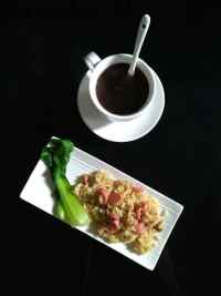 雞絲火腿腸蛋炒飯的做法步驟9