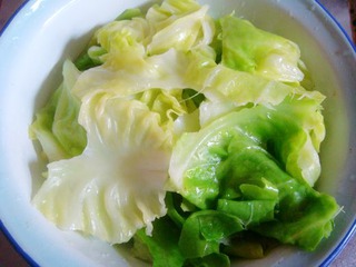 【湘菜】--干鍋手撕包菜的做法步驟:6