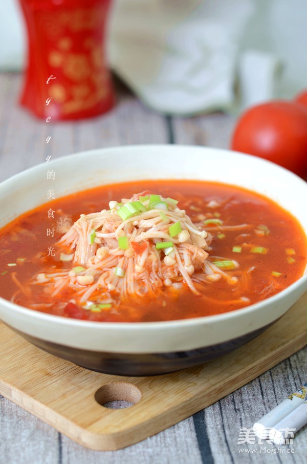 茄汁金針菇的做法