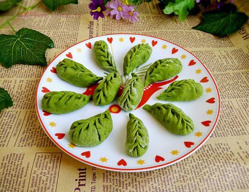 綠葉餃子的做法