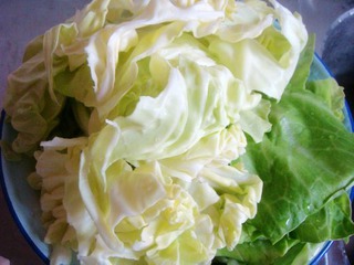 【湘菜】--干鍋手撕包菜的做法步驟:2