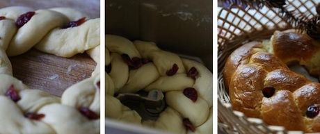 手工整形花環(huán)面包的做法步驟7-9