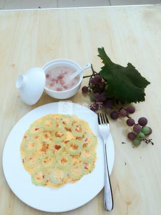 苦瓜蛋餅的做法步驟：8