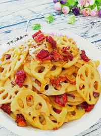 干煸酸辣藕片的做法步驟10