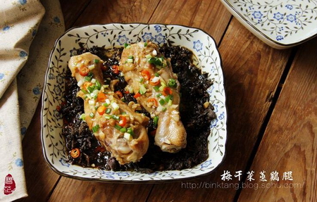梅干菜蒸雞腿的做法