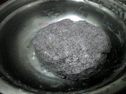 黑米發(fā)糕的做法