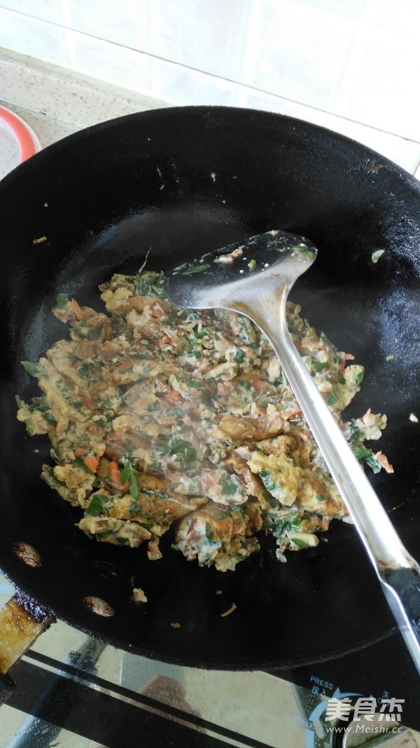 #幼兒學(xué)齡食譜#馬齒莧炒雞蛋的做法