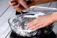 香蒜黃油烤雞|圣誕菜的做法步驟7