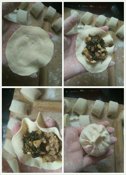 干蘿卜菜餡包子的做法