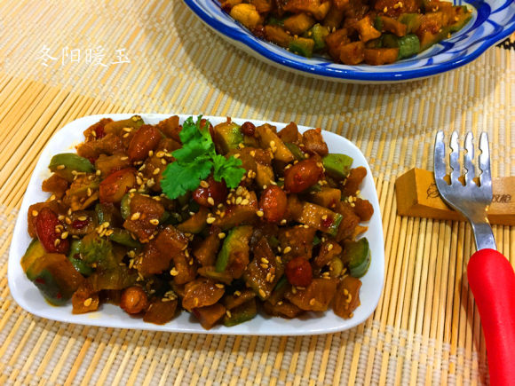 花生米拌蘿卜干