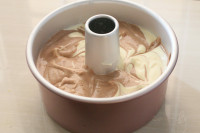 雙色燙面戚風(fēng)蛋糕的做法步驟17