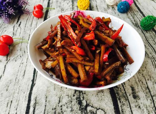 爆炒肉絲醬干的做法