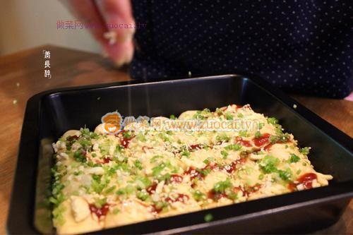 蔥香肉松排包的做法