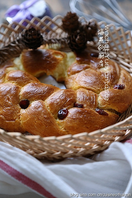 手工整形花環(huán)面包的做法