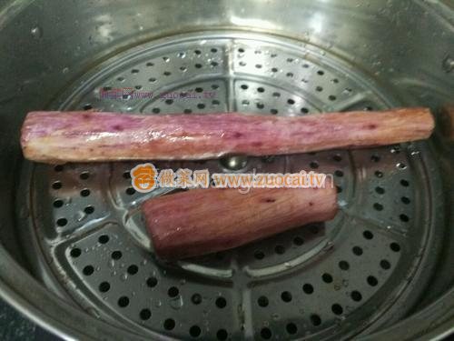 藍(lán)莓汁紫山藥的做法