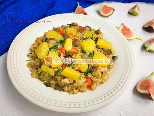 泰式鳳梨炒飯的做法