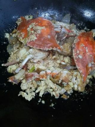 蛋炒江蟹-------gun蛋吧，江蟹君！的做法步驟：10