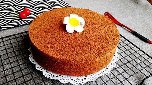 可可戚風(fēng)蛋糕（8寸）的做法