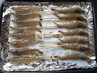 #ACA烘焙明星大賽#海鹽烤大蝦的做法步驟:3