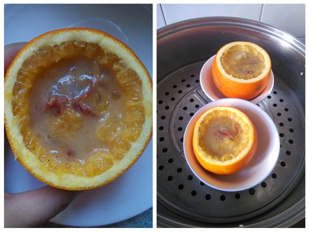 魚(yú)肉釀橙子的做法步驟11-12