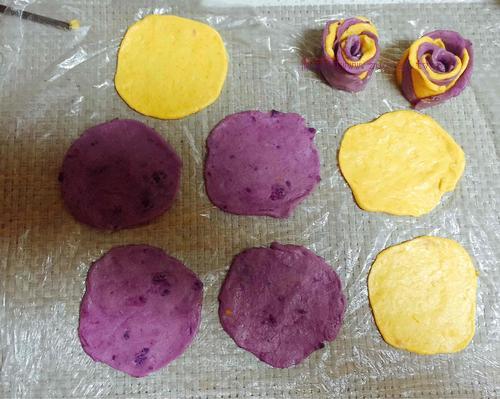 玫瑰饅頭的做法