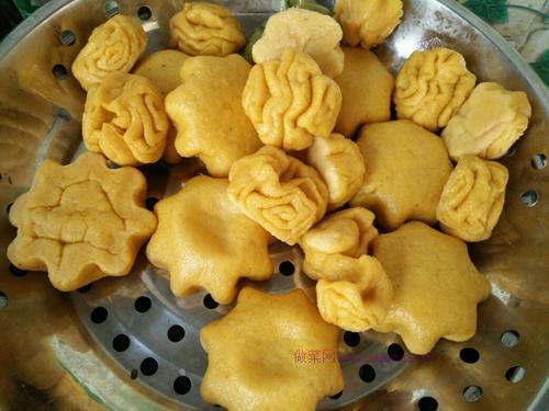 南瓜雜糧小花卷的做法