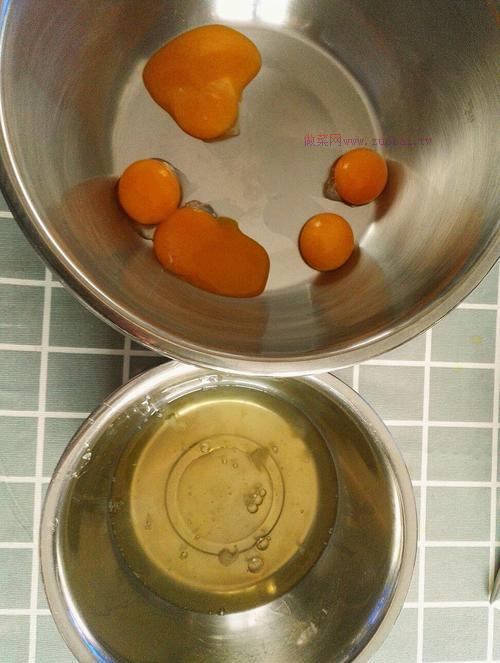 陽光橙味戚風(fēng)蛋糕～八寸的做法