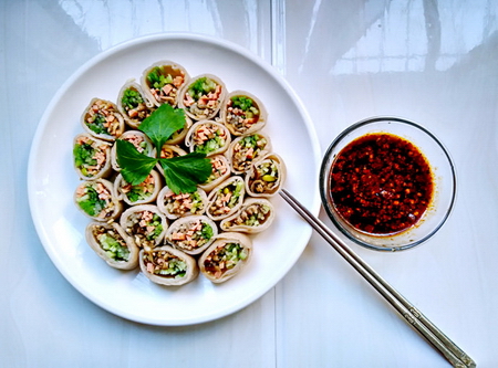 養(yǎng)生蕎麥卷的做法