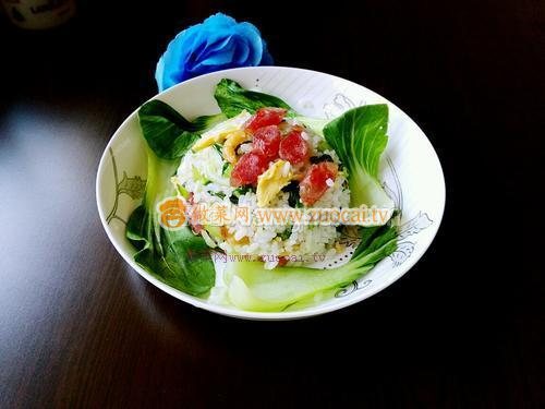 油菜百財(cái)炒飯的做法
