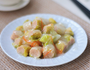 年夜飯菜譜推薦：蝦仁釀大白菜的家常做法