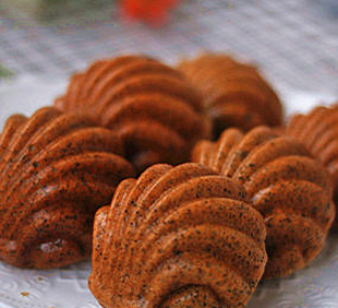 黑芝麻貝殼蛋糕的家常做法