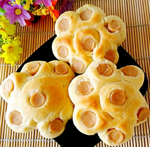 火腿腸面包卷的家常做法