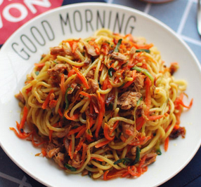 XO醬金槍魚(yú)車(chē)仔面的家常做法