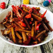 爆炒肉絲醬干的做法