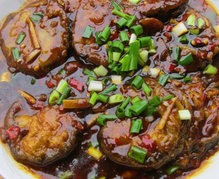 魚(yú)香茄盒的家常做法